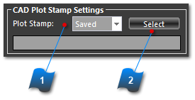 CAD Plot Stamp Settings