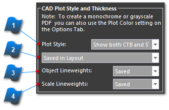 CAD Plot Style and Thickness